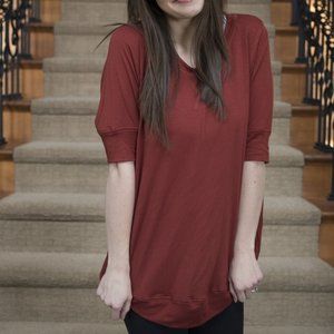 NEW Red Sedona Pullover Tunic Top